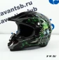 Шлем кроссовый Avantis Tattoo, Черный