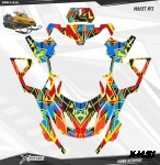 Комплект наклеек Снегоход STELS VIKING №003 (HARD)