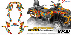 Наклейки на квадроцикл (комплект наклеек) для ATV STELS GUEPARD