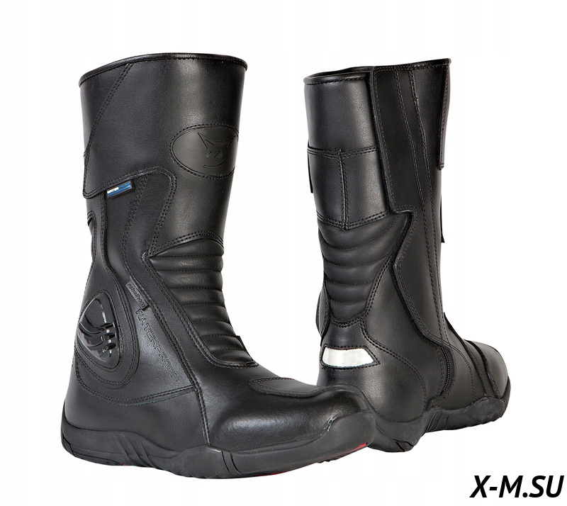 Мотоботы REBELHORN HAIL gloss black Мотоботы REBELHORN HAIL gloss black