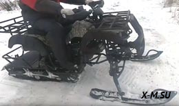 Зимний комплект гусеница с лыжами для квадроциклов 150-200куб Зимний комплект гусеница с лыжами для квадроциклов 150-200куб