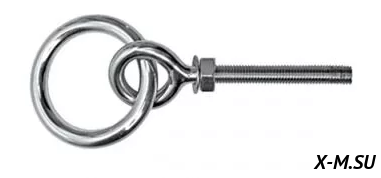 Рым-болт 10х75мм для катеров и лодок Рым-болт 10х75мм для катеров и лодок